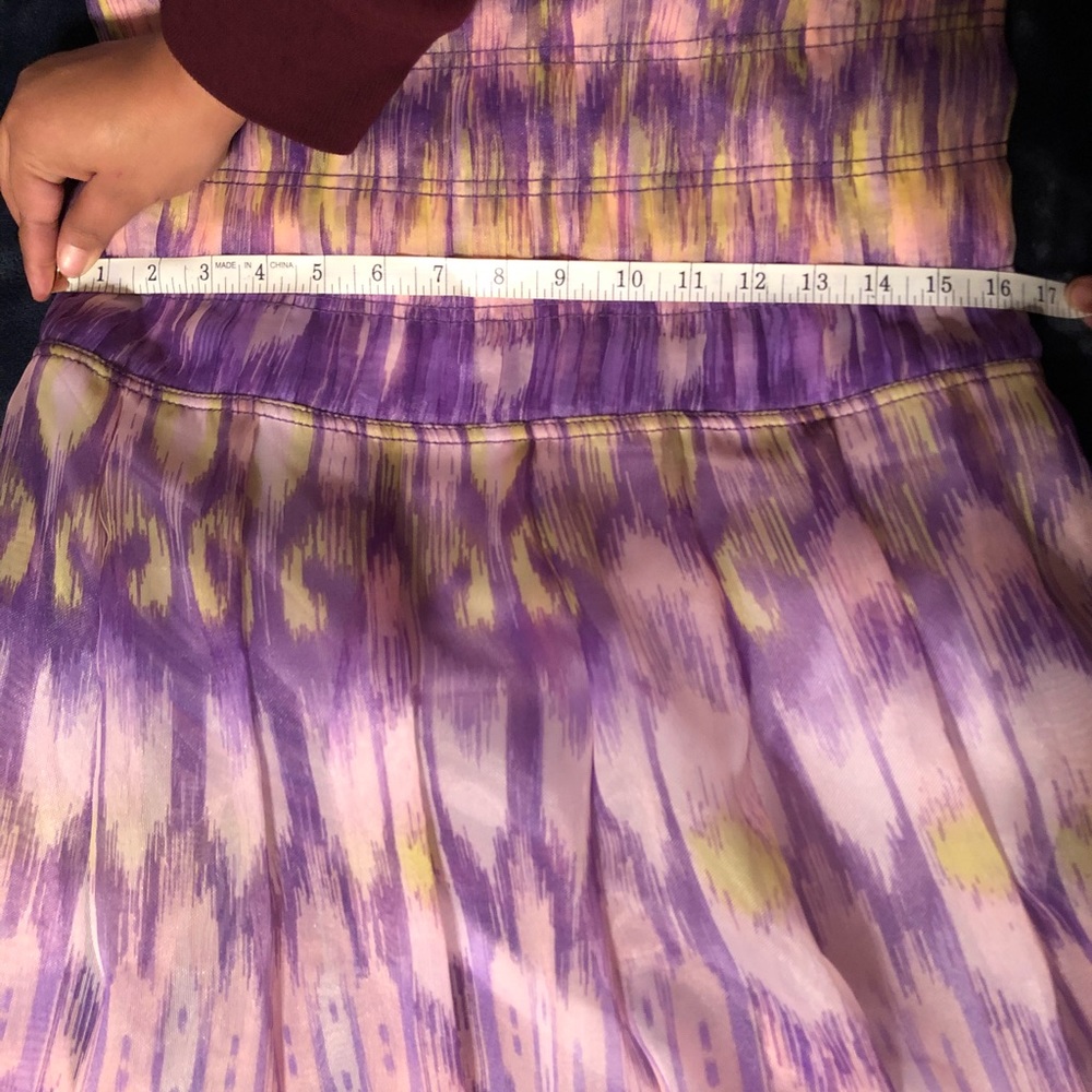 💜💚Tadashi Shoji Purple and Electric lime dress - Picture 7 of 8
